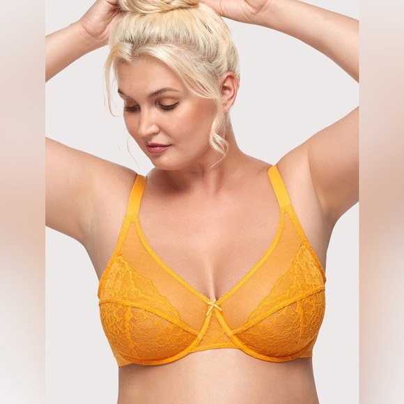 NWT 38DD Orange Lace HSIA bra - Picture 5 of 5